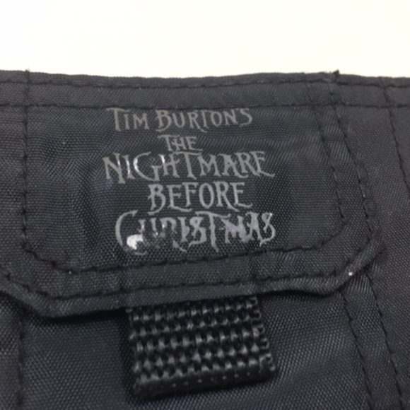 Tim Burton's The Nightmare Before Christmas Black Canvas Wallet Jack & Sally - Picture 10 of 16